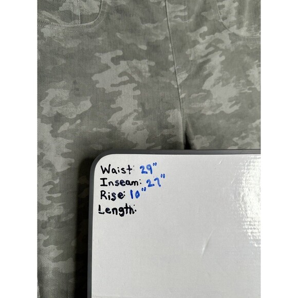 SPANX Jean-ish Ankle Pull On Leggings Stone Wash Camo‎ Women's Size Medium - Picture 7 of 7